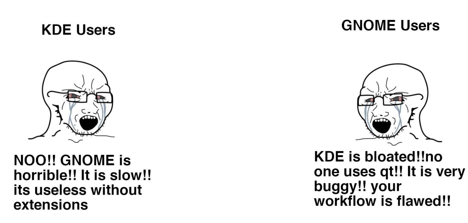 kde-vs-gnome