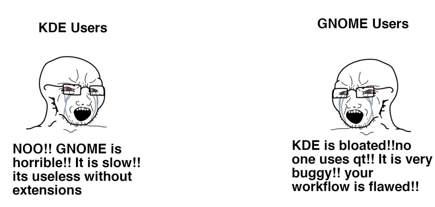 kde-vs-gnome kde-vs-gnome